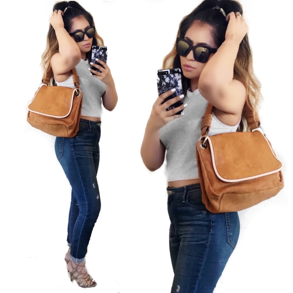 Stuart Weitzman Collection Distressed Leather Bag - image 5